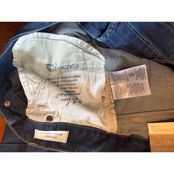 Coldwater Creek NWT The Creek Mid Rise Slim Leg Denim  Casual Jeans Size 12 - Picture 12 of 12